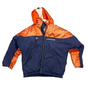 Vintage Starter Pro Line Denver Broncos  NFL AFC Puffer Jacket, Size Medium
